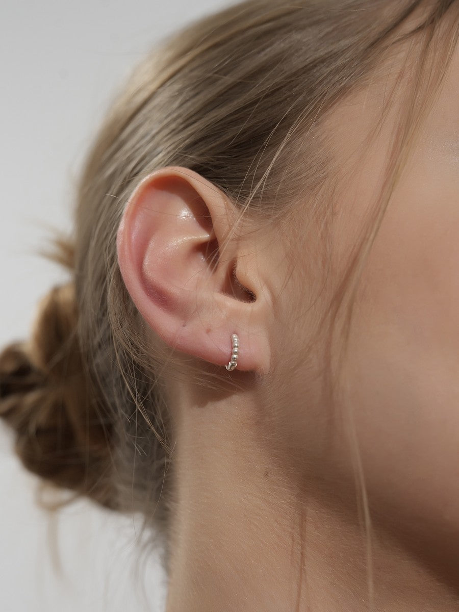 Strieborné náušnice guľôčkové