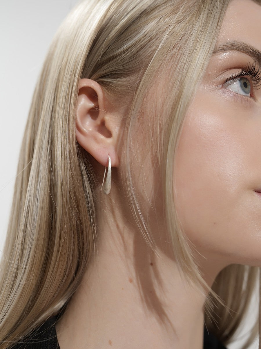 Strieborné náušnice matné