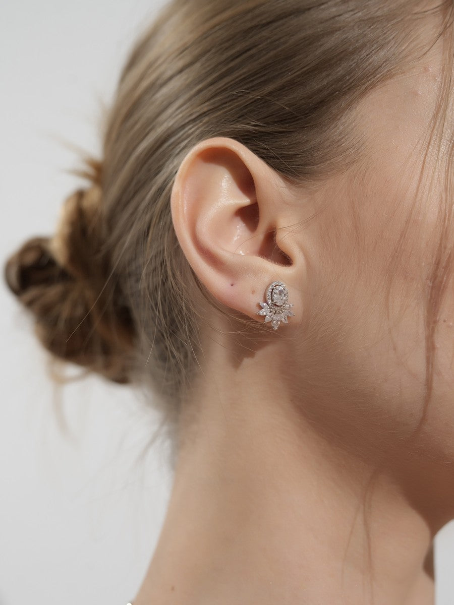 Strieborné náušnice so zirkónmi