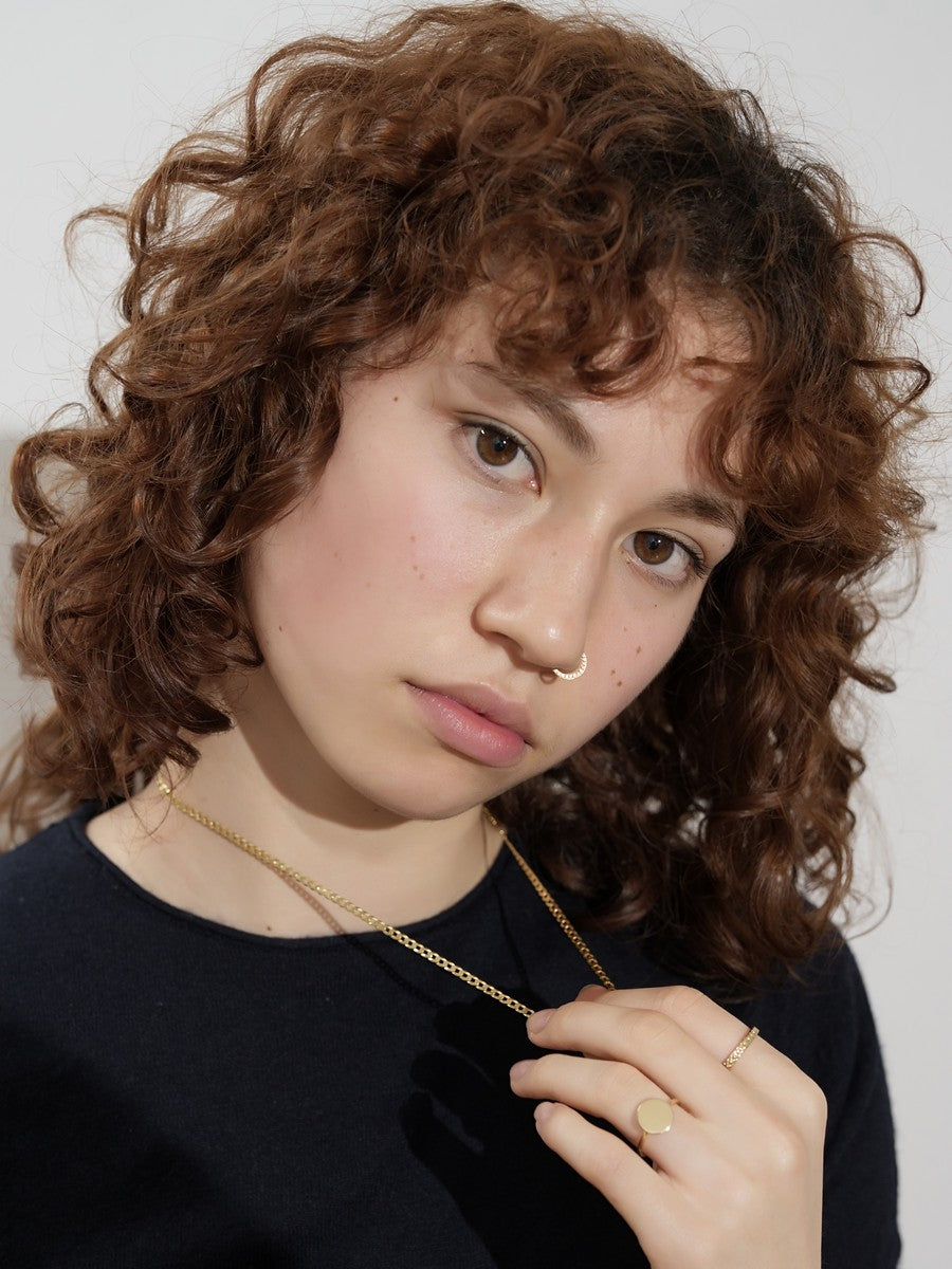 Strieborná 925 retiazka pozlátená 18K žltým zlatom so zapínaním. detail na tvar