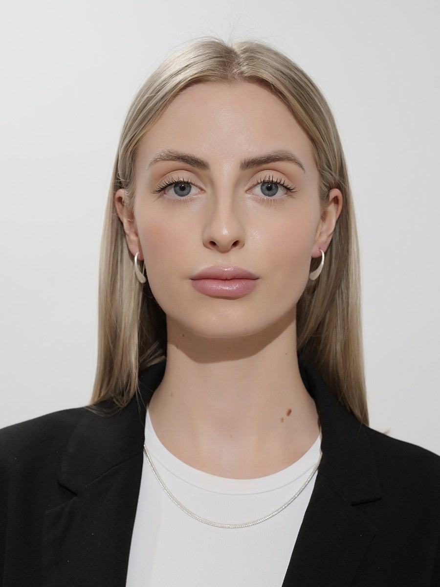 Strieborné náušnice matné